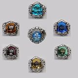 Katekyo Hitman Reborn Collection Set of 7 Original Vongola Rings Version B
