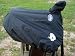 Sporting Goods : Black Nylon Western Saddle Cover Embroidered Arabian Horse