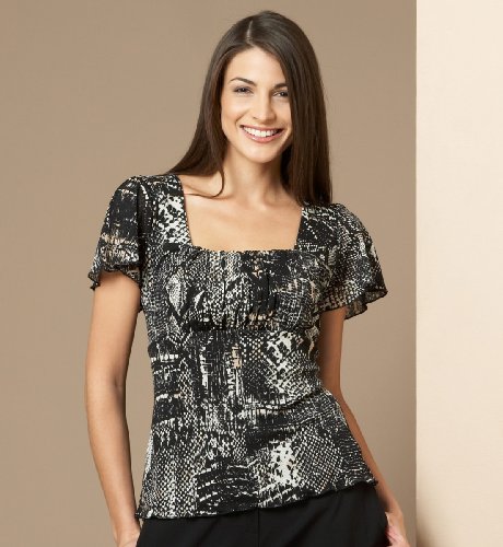 Snakeskin Patterned Top