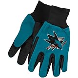 NHL McArthur San Jose Sharks Two-Tone Utility Gloves - Teal-Black