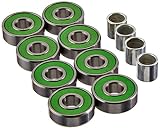 Sector 9 Cosmic Abec-7 Bearings with Spacers (Set of 8)