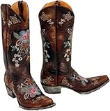 Old Gringo Women's Ultra Vintage Bonnie Cowgirl Boot Chocolate US