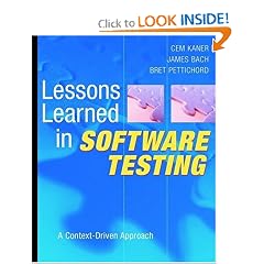 Lessons Learned in Software Testing