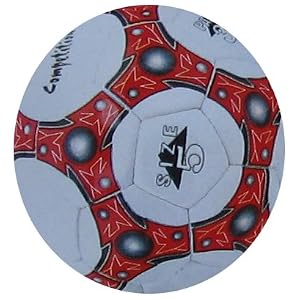 RED/WHITE Color New Official Size 4 Ply Heavy Duty Soccer Ball Good Quality