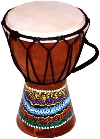 World Playground Children's Djembe Drum/Bongo Drum Hand Painted (Height: 15cm)