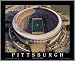 Pittsburgh Steelers - Three Rivers Stadium Aerial - Lg - Wood Mounted Poster Print
