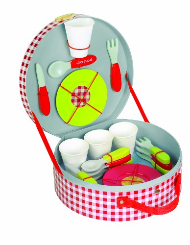 Janod 4506524 - Picknickkoffer, 21 Accessoires Preisvergleich