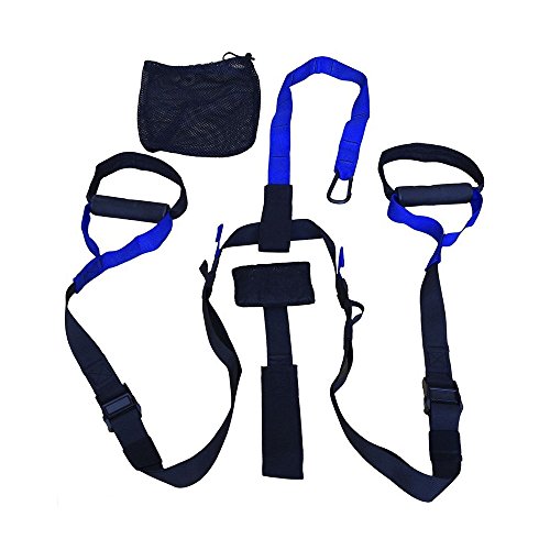 Shockeyes - Suspension Trainer Straps for Bodyweight Strength And Fitness Training - BLUE Shockeyes - Suspension Trainer Straps for Bodyweight Strength And Fitness Training - BLUE