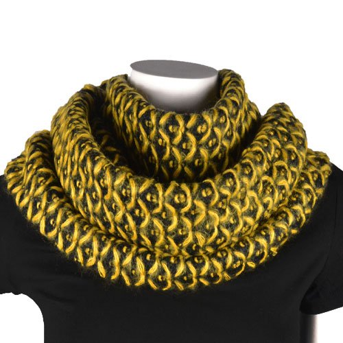 Purse babe Premium Ultra Warm Two tone Winter Infinity Loop Snood Knit Scarf