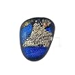 Ring - XR24 - Dichroic Glass on Adjustable Sterling Silver Band