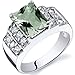 Radiant Cut 2.00 carats Green Amethyst CZ Diamond title=