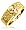 Mens or Ladies Wide Skull Ring, Wedding Band with S Pattern, 9mm in 10k Yellow Gold - size 2.5