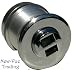 Wide Angle Peephole Door Viewer Doorscope 2- 3/8 Silver Metal