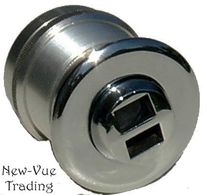Wide Angle Peephole Door Viewer Doorscope 2- 3/8' Silver Metal
