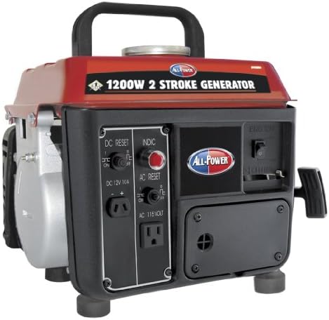 All Power America APG3004D, 1000 Running Watts/1200 Starting Watts, Gas Powered Portable Generator