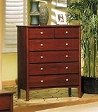 Bedroom Storage Chest with Contemporary Style in Brown Cherry Finish Bedroom Storage Chest with Contemporary Style in Brown Cherry Finish