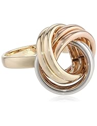 14k Tri-Color Gold Knot Ring, Size 7