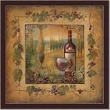 Tuscan Wine Country I Kitchen Decor Art Print Framed