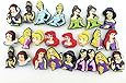 18 Disney Princess Shoe Charms for Jibbitz Croc Shoes & Wristband Bracelet