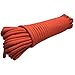 Nylon Rope Utility Rope (3/8 inch) - SGT KNOTS - Polypropylene Sheath - Moisture Resistant - for Crafts, Cargo, Tie-Downs, Marine, Camping, Swings (100 ft - Orange)