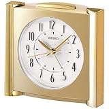 Seiko Square Gold Bedside Alarm Clock