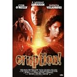 Professionally Framed Eruption Movie Cyril O'Reilly F Murray Abraham Patricia Velasquez Original Poster Print - 27x40 with RichAndFramous Black Wood Frame
