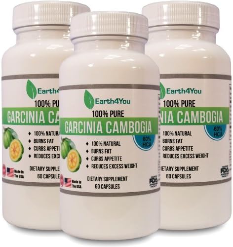 Garcinia Cambogia Extract; Lose weight w/ this natural appetite suppressant and fat buster; Diet and exercise plus Garcinia Cambogia has been shown to increase weight loss by 2-3 times; Each capsule contains 800mg of 100% PURE Extract Plus Potassium and Calcium; Meets all of Dr. Oz's recommendations: Proper form, dose & percentage of Hydroxcitric Acid (60% HCA); Contains; No Additives, No Preservatives, No Fillers. Non gelatine vegetable capsules;