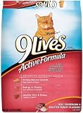9 Lives Cat Food, Active Formula, Beef Tenderloin & Roasted Turkey, 15.5 lbs (Pack of 2)