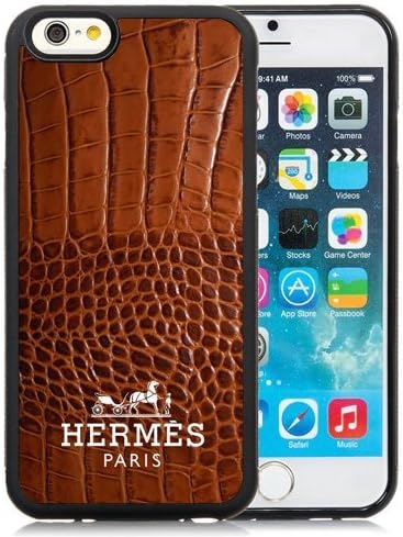 Hermes 48 Black Screen TPU Cover Case For Iphone 6S Plus/6 Plus 5.5 Inches