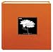 Pioneer 200 Pocket Fabric Frame Cover Photo Album, Tangerine Orange