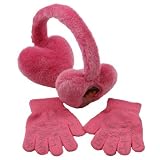 Dora Ear Muff Gloves-Pink