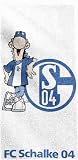 FC Schalke 04 1451-20-7-08 Schalke Handtuch Erwin lehnt am Logo