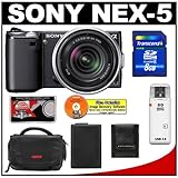 Sony Alpha NEX-5 Digital Camera Body & E 18-55mm OSS Lens (Black) with 8GB  ....