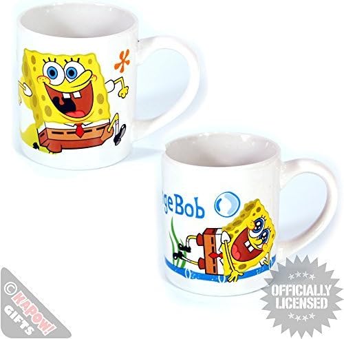 Spongebob Squarepants Mugs Gift Set of 2. Squidward and Patrick Kids TV Show