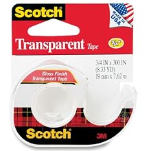 Scotch Transparent Tape, 0.75 x 300 Inches (157S)