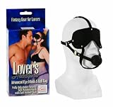 California Exotics Lover's Headgear Advanced Eye Mask & Ball Gag, Black