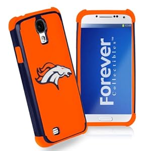Forever Collectibles Denver Broncos Rugged Dual Hybrid Samsung Galaxy S4 Case