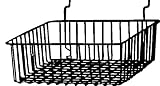 Quality Store Fixtures Wire Basket for Slatwall, Gridwall or Pegboard -Box of 6 - 12W x 12D x 4H Small Basket