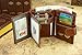Admetus Men's Soft Genuine Leather Card Holder Coin Purse Bifold Wallet Brown