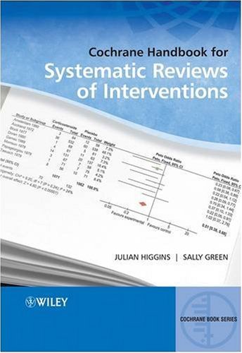 Cochrane Handbook for Systematic Reviews of Interventions (Wiley Cochrane Series)