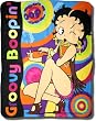 Betty Boop -"Groovy Betty" Fleece Throw Blanket