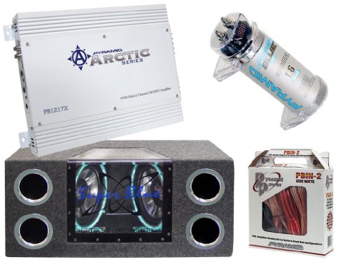 Pyramid Deluxe Amplifier, Subwoofer, Capacitor Installation Package 