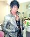 Adam Lambert autographed 8x10 backstage photo