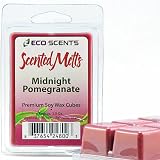 2-Pack EcoScents Scented Wax Melts - Midnight Pomegranate - A very enticing, fiery and seductive fragrance. Maximum scent load delivering 120+ hours of fragrance. Flat rate shipping $1.99 for your entire EcoScents order!