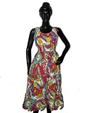 Gift for Women-newage Red,blue,green Print Indian Cotton Designer Round Neck Sundress S-xl Free Shipping