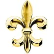 14K Yellow Gold Fleur de Lis Brooch