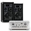 600W Partyanlage PA Boxen Lautsprecher Karaoke HIFI-Verst&auml;rker USB SD MP3 DJ-699