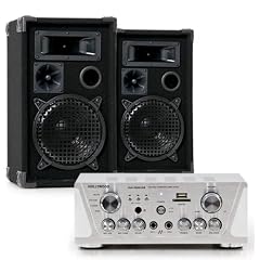 600W Partyanlage PA Boxen Lautsprecher Karaoke HIFI-Verst�rker USB SD MP3 DJ-699