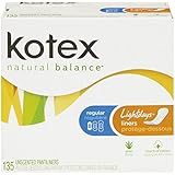 Kotex Lightdays Pantiliners, Regular, Unscented,135 count