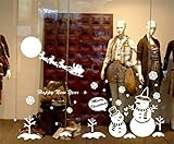 （エウィリ）EVERY クリスマス壁飾り 壁紙飾り 雰囲気満点　ウォールステッカー　ベッドルーム リビングルーム 部屋装飾　ウォールステッカー　　ウォールペーパー　XMAS　おしゃれ　　ガラス窓ステッ